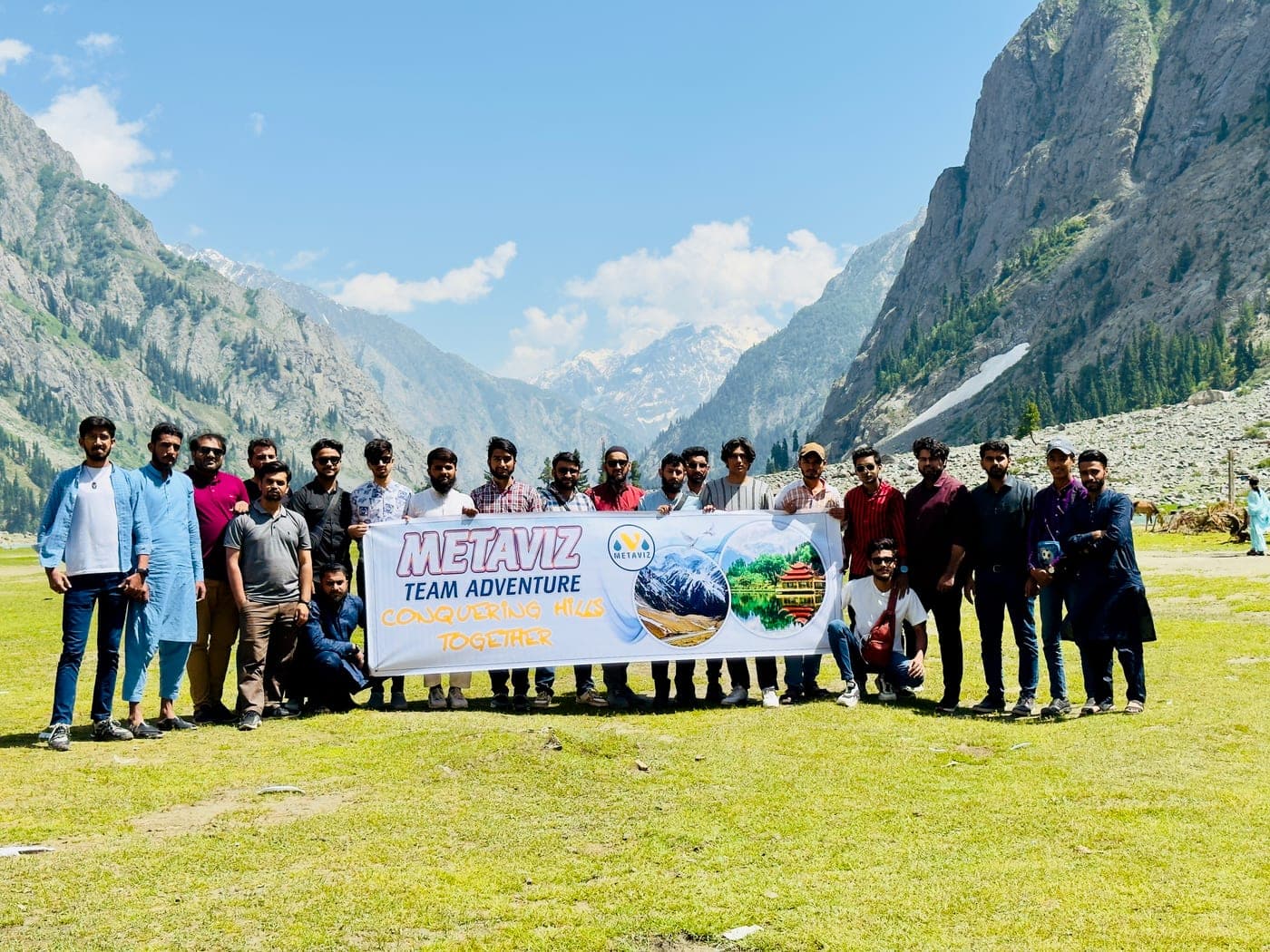The Metaviz AI team adventure trip in the mountains