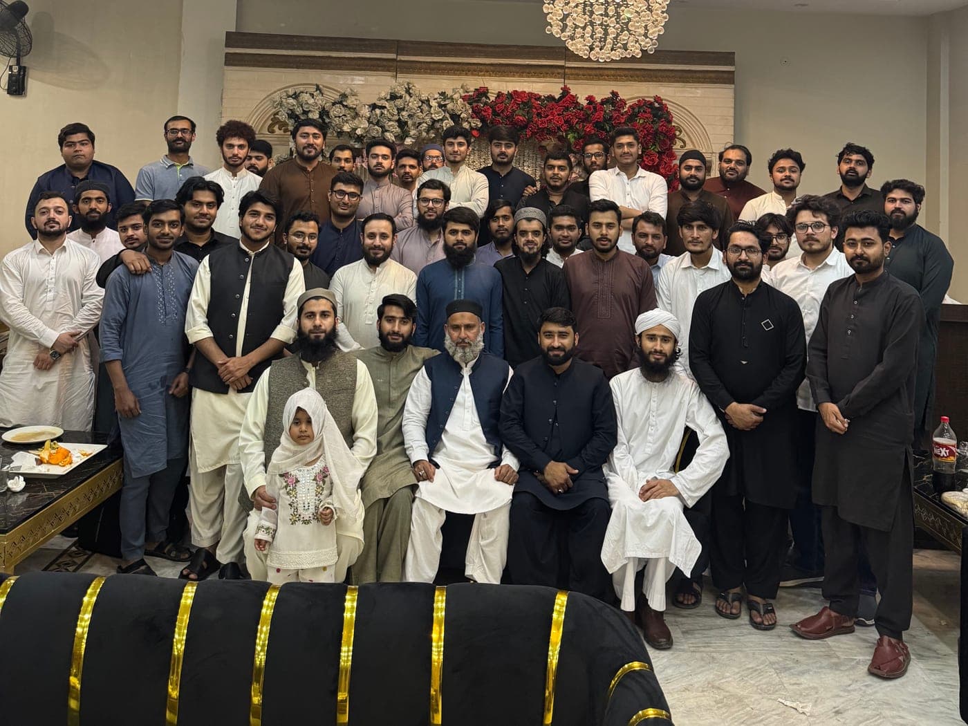 The Metaviz AI team together at a dinner gathering
